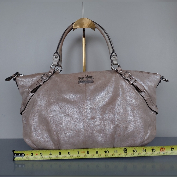 Coach Shimmering Metallic Shoulder Bag - Picture 2 of 2
